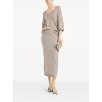 Brunello Cucinelli Brunello Cucinelli Neutrals Skirts - Pencil Skirts Women
