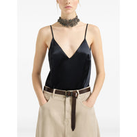 Brunello Cucinelli Brunello Cucinelli Black Tops - Vests & Tank Tops Women