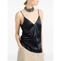 Brunello Cucinelli Brunello Cucinelli Black Tops - Vests & Tank Tops Women