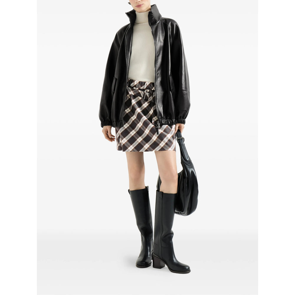 Brunello Cucinelli Black Jackets - Bomber Jackets Women