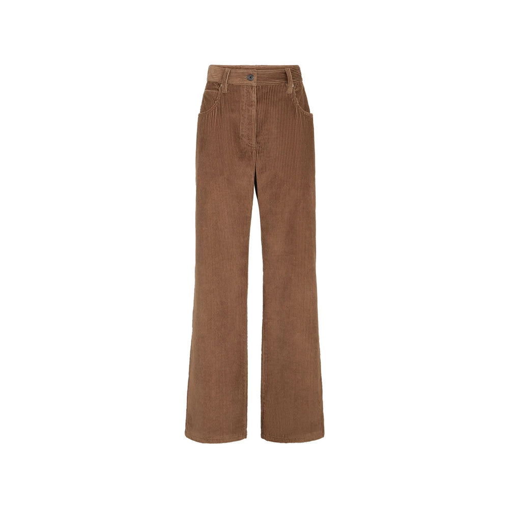 Brunello Cucinelli Brown Trousers - Straight Trousers Women