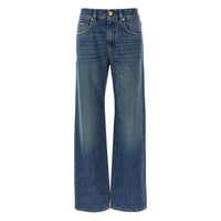 Brunello Cucinelli Blue Denim - Wide-Leg Jeans Women