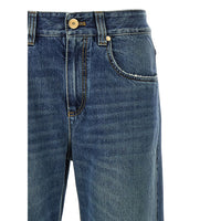 Brunello Cucinelli Blue Denim - Wide-Leg Jeans Women