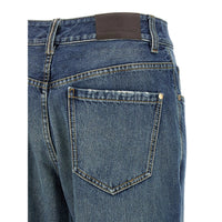 Brunello Cucinelli Blue Denim - Wide-Leg Jeans Women