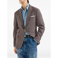 Brunello Cucinelli Brown Jackets - Blazers Men