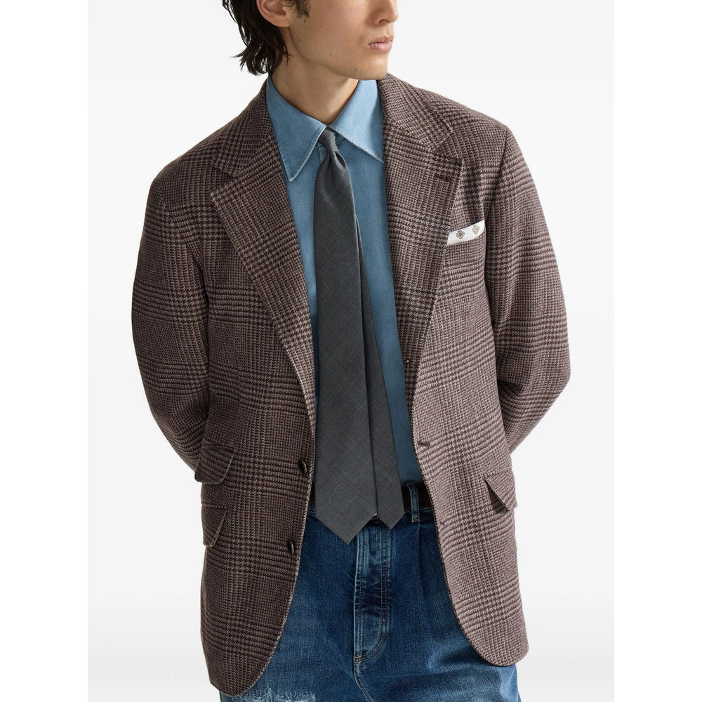 Brunello Cucinelli Brown Jackets - Blazers Men