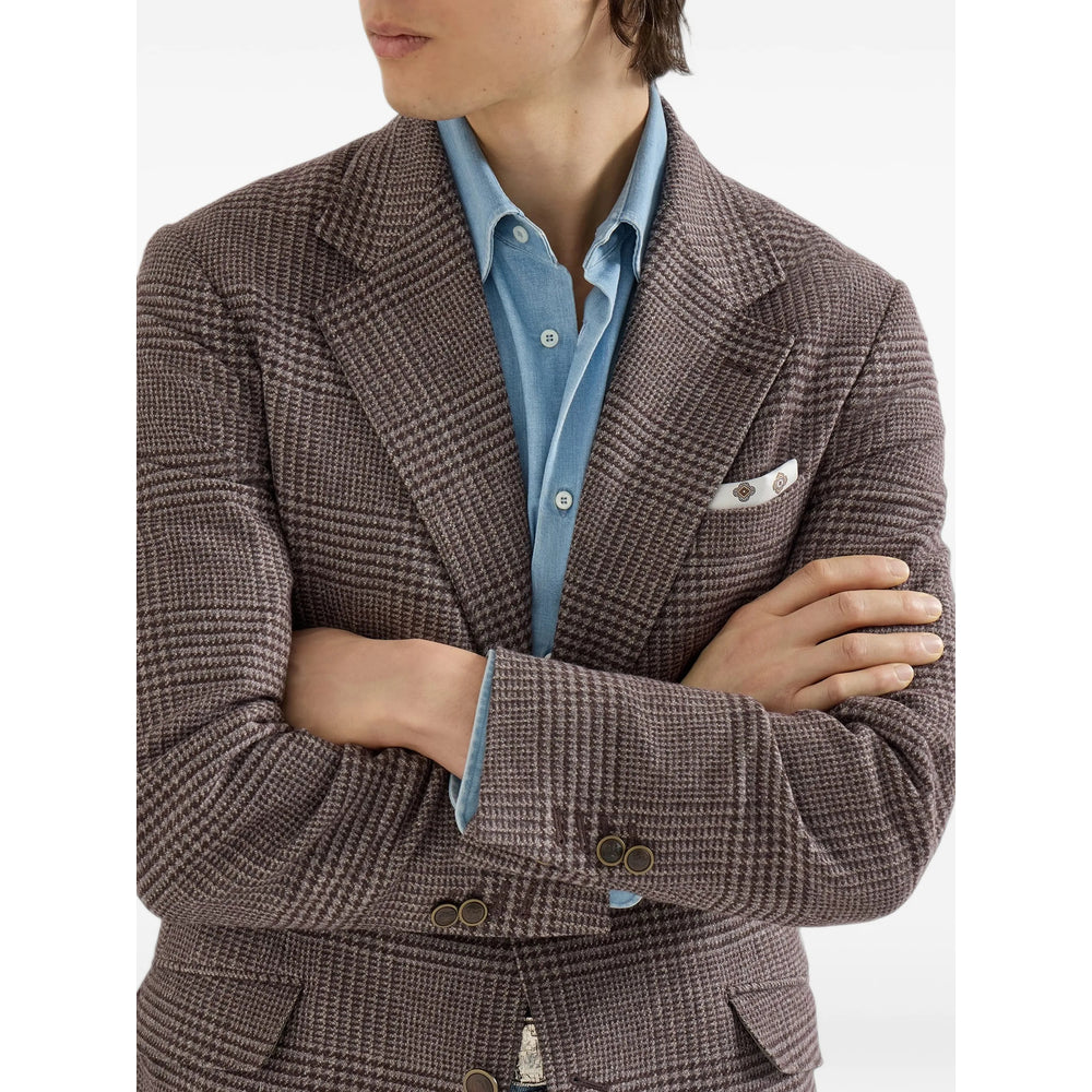 Brunello Cucinelli Brown Jackets - Blazers Men