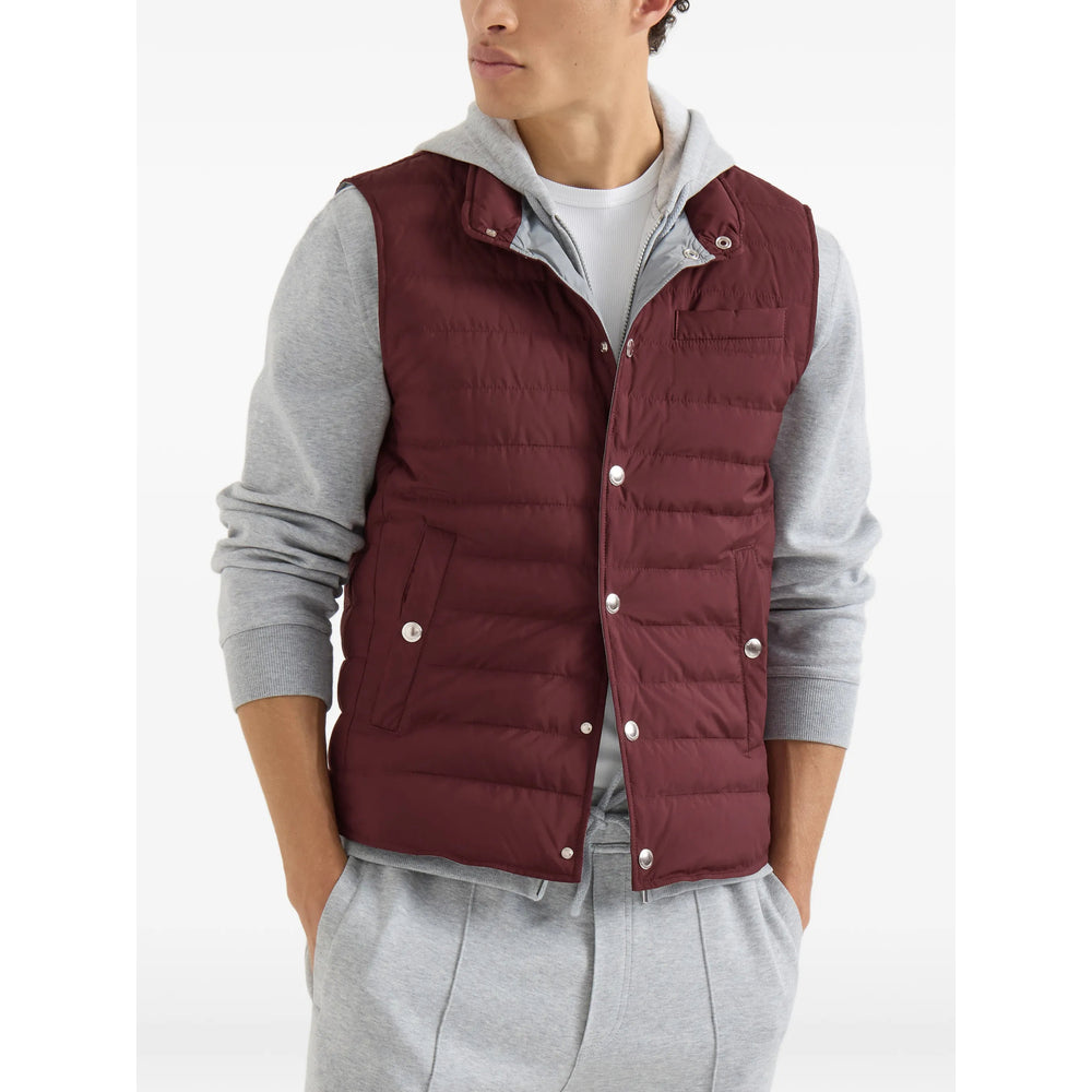 Brunello Cucinelli Red Jackets - Waistcoats & Gilets Men