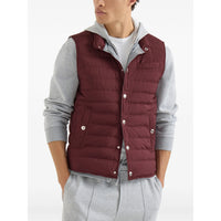 Brunello Cucinelli Red Jackets - Waistcoats & Gilets Men