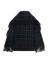 Toteme Women Wool Scarf-Design Fringed Jacket