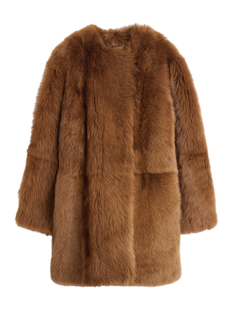 Toteme Women Short Lamb Fur Coat