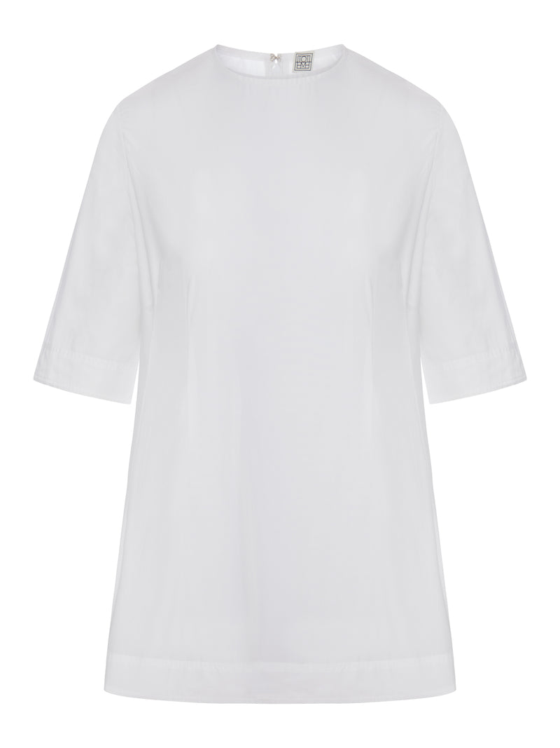Toteme Toteme Women Cotton Top With Short Sleeves