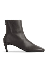 Toteme Toteme Women Nappa Mid-Heel Boots Bark