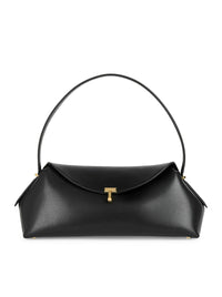 Toteme Toteme Women T-Lock Leather Shoulder Black