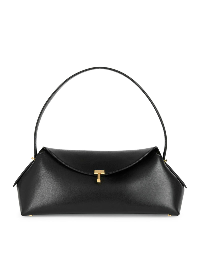 Toteme Toteme Women T-Lock Leather Shoulder Black