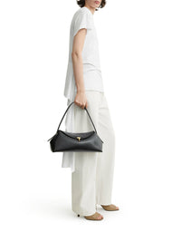 Toteme Toteme Women T-Lock Leather Shoulder Black