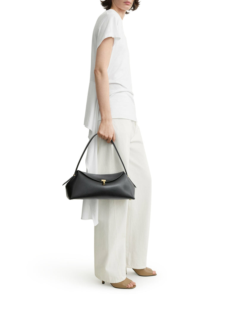 Toteme Toteme Women T-Lock Leather Shoulder Black