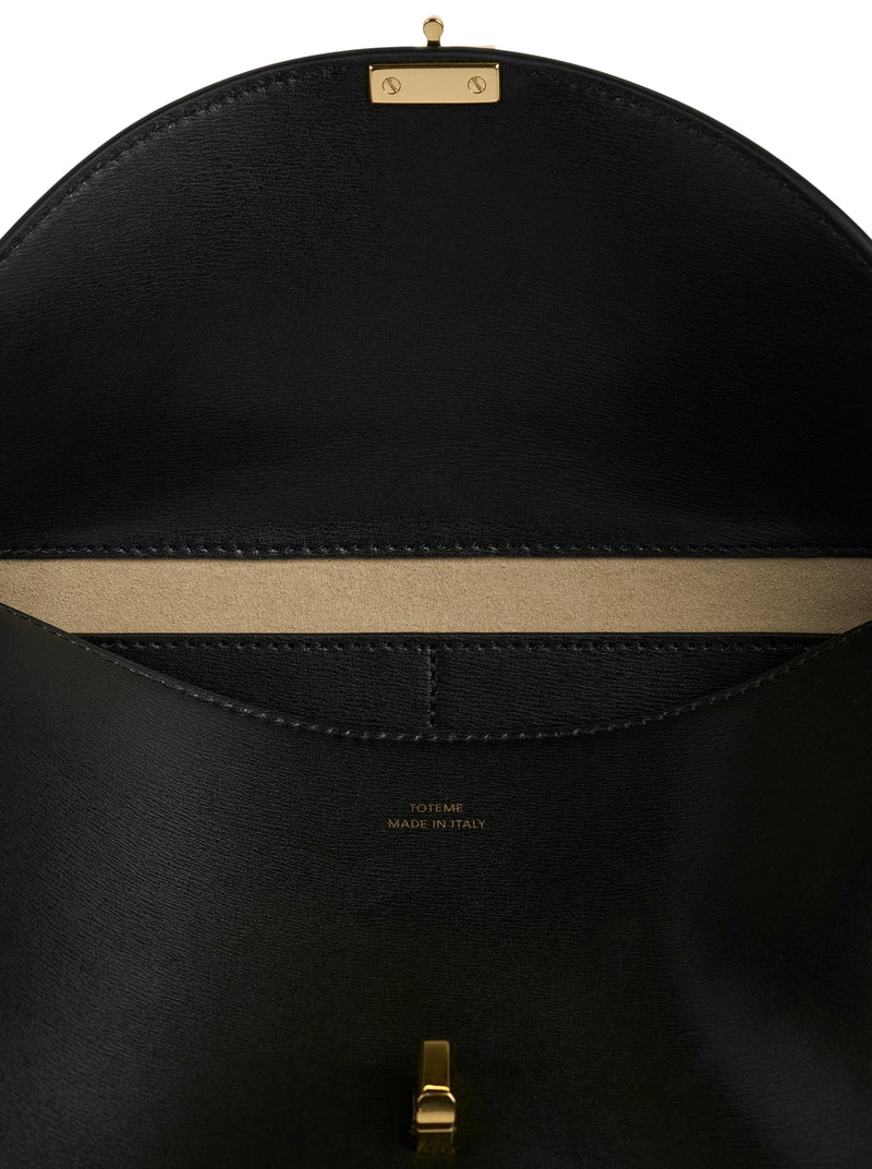 Toteme Toteme Women T-Lock Leather Shoulder Black