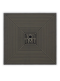 Toteme Toteme Women Black Silk Scarf With Monogram Detail