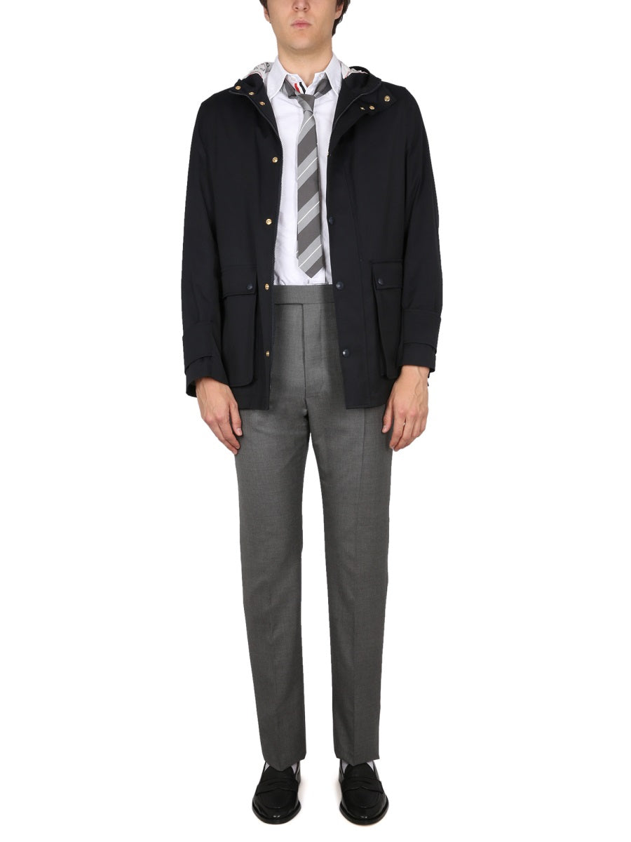 Thom Browne Men Nylon Parka.