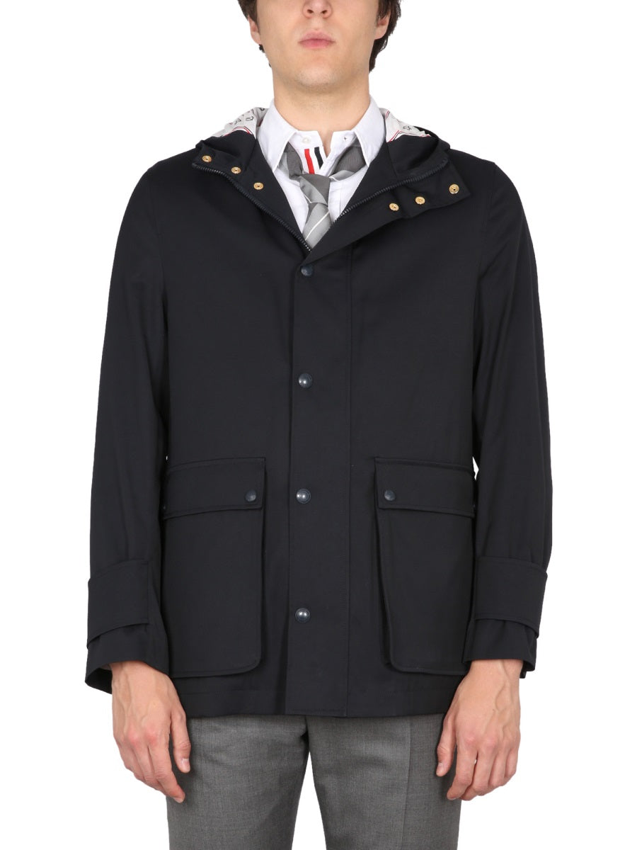 Thom Browne Men Nylon Parka.