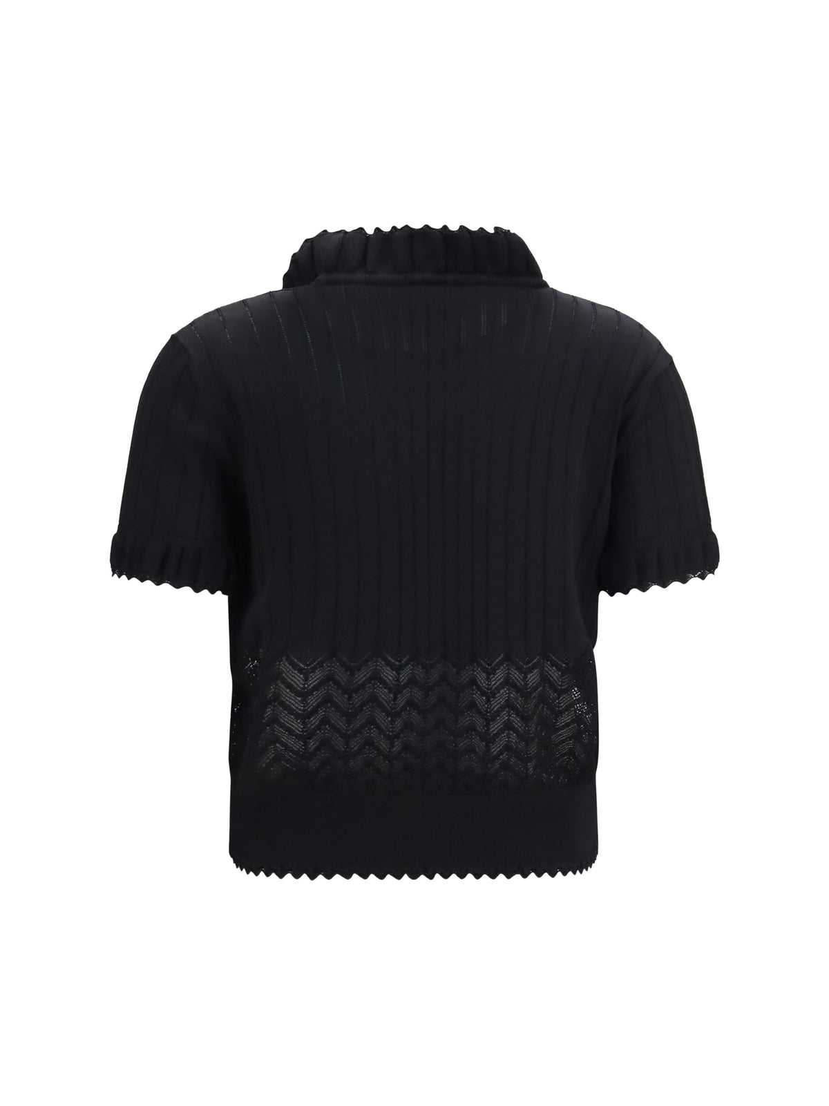 Alexander Mcqueen Women Open-Knit T-Shirt