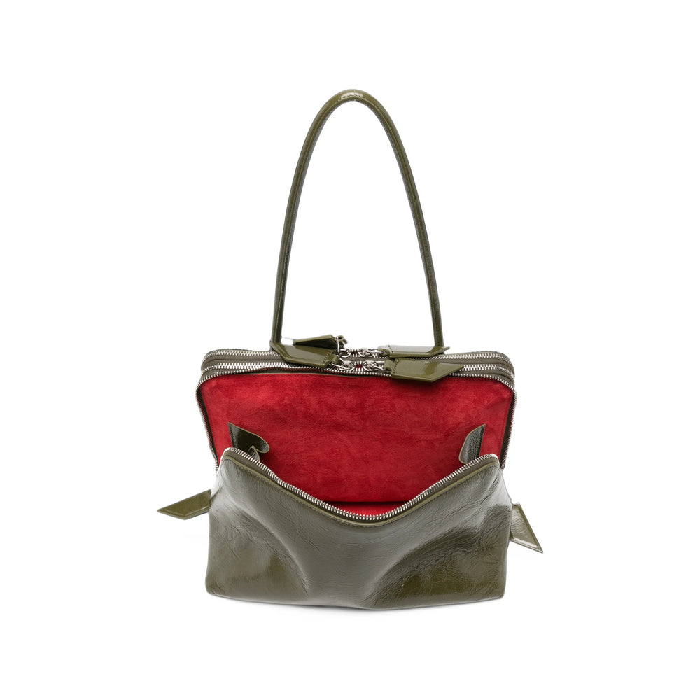 The Attico Green Tote Bags Women
