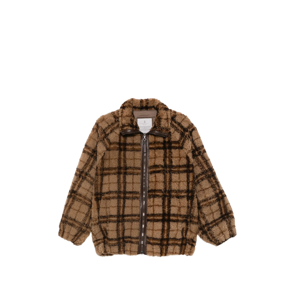 Brunello Cucinelli Brunello Cucinelli Brown Jackets - Faux Fur & Shearling Jackets Women