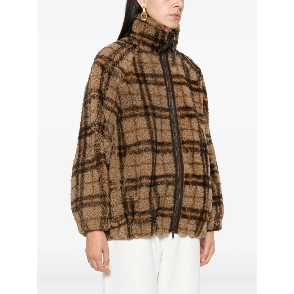 Brunello Cucinelli Brunello Cucinelli Brown Jackets - Faux Fur & Shearling Jackets Women