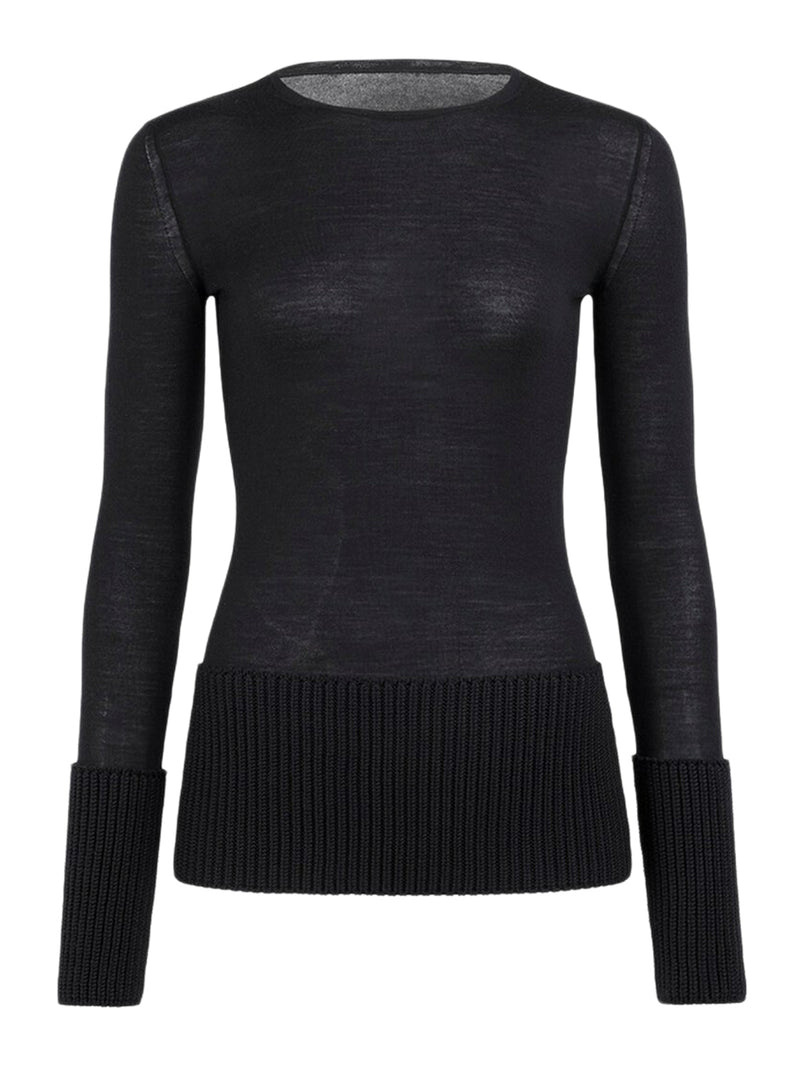 Alaia Alaia Women Crew Neck Top In Merino