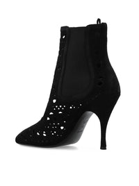 Alaia Alaia Women Alaïa Black Suede Heel Ankle Boots