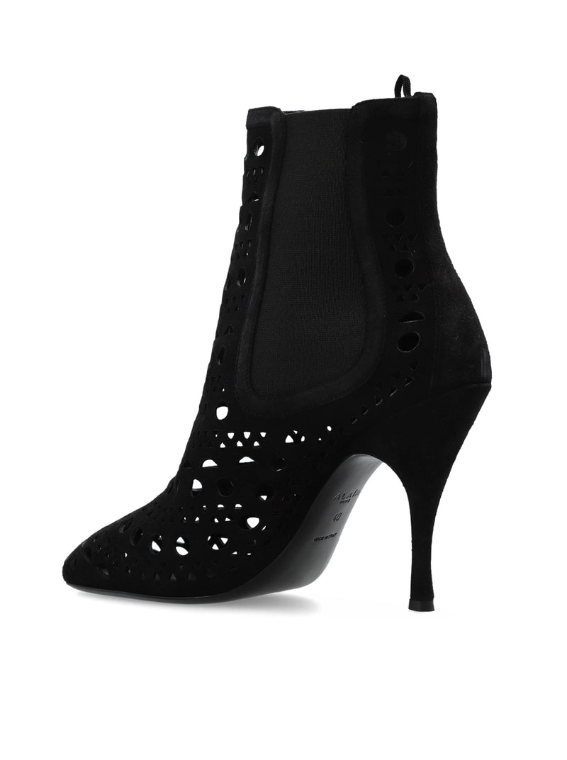 Alaia Alaia Women Alaïa Black Suede Heel Ankle Boots