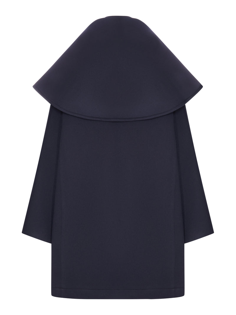 Bottega Veneta Women Coat With Oversized Draped Collar