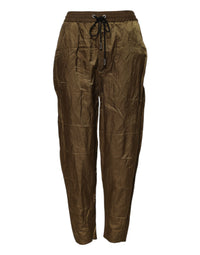 Dsquared² Brown Mid Waisted Women SweatWomen's Women's Pants