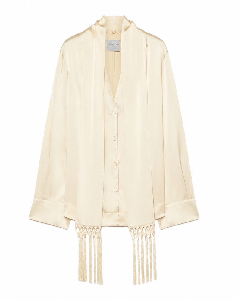 Forte Forte Forte Forte Women Silk Satin Shirt With Scarf