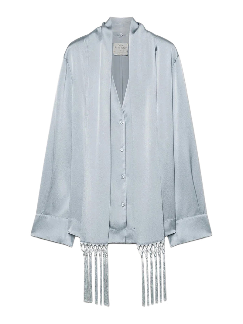Forte Forte Forte Forte Women Silk Satin Shirt With Scarf