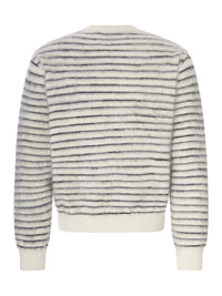 Tom Ford Tom Ford Men Striped Crew Neck Sweater With Hairy Effect