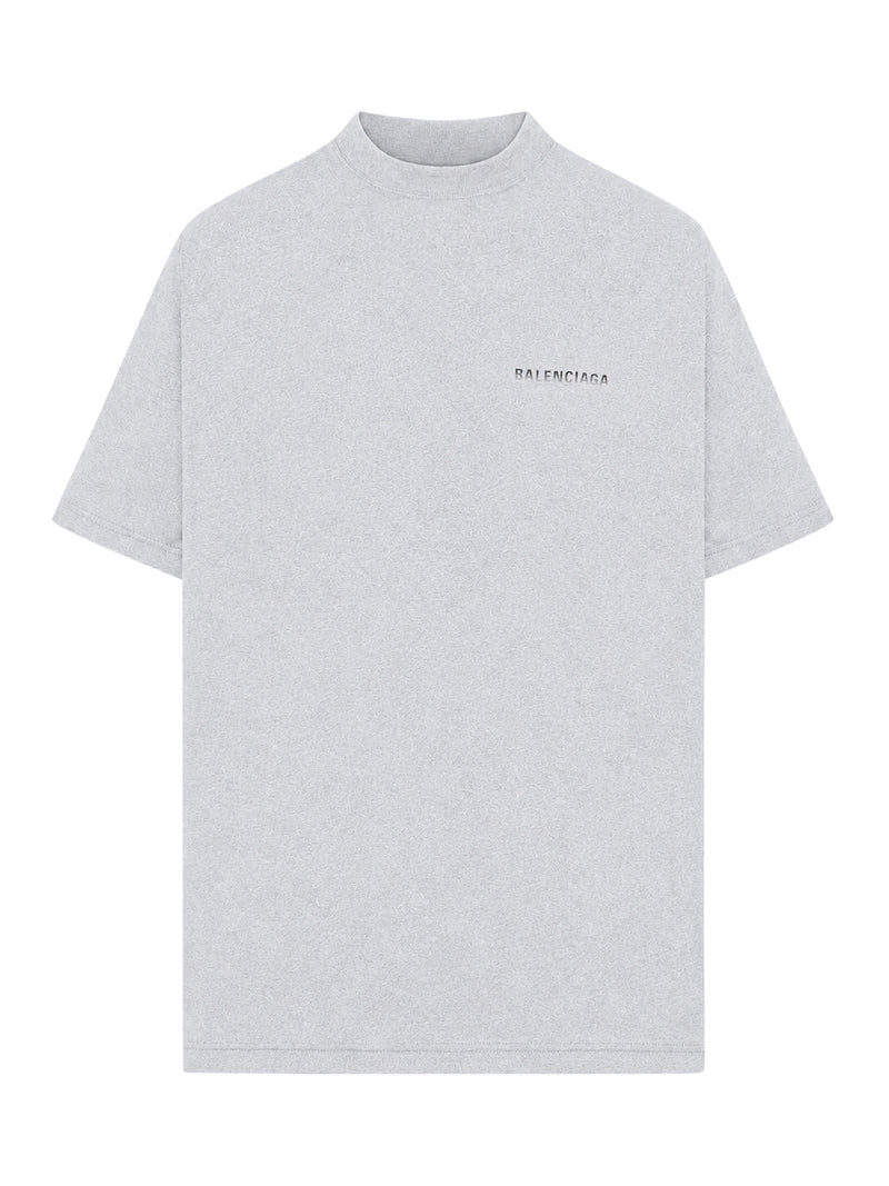Balenciaga Men Oversized T-Shirt With Gradient Print On The Back