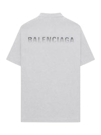 Balenciaga Men Oversized T-Shirt With Gradient Print On The Back
