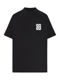 Balenciaga Balenciaga Women Glitter Tape T-Shirt – Loose Fit