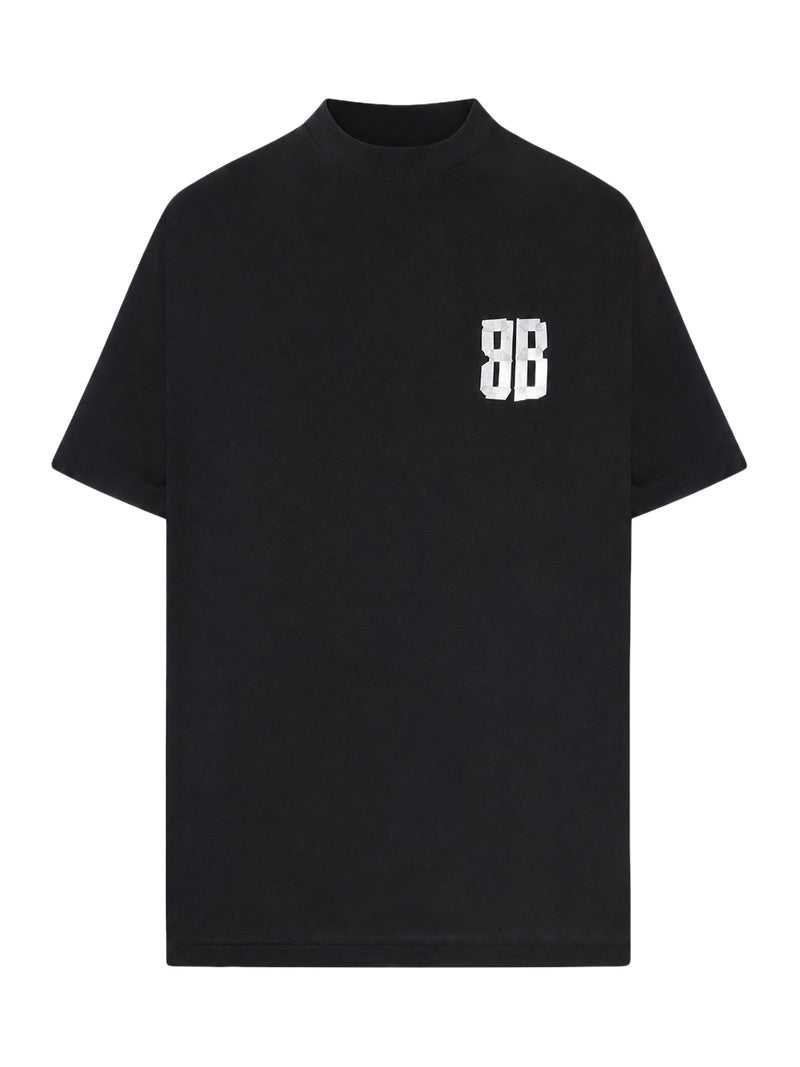 Balenciaga Balenciaga Women Glitter Tape T-Shirt – Loose Fit
