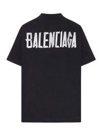 Balenciaga Balenciaga Women Glitter Tape T-Shirt – Loose Fit
