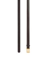 Balenciaga Balenciaga Women Bolero B Belt In Smooth Mocha Calfskin With Antique Gold-Tone Hardware