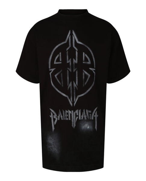 Balenciaga Mens Oversized Metal BB Stencil T-Shirt – Bluefly