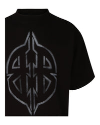 Balenciaga Mens Oversized Metal BB Stencil T-Shirt