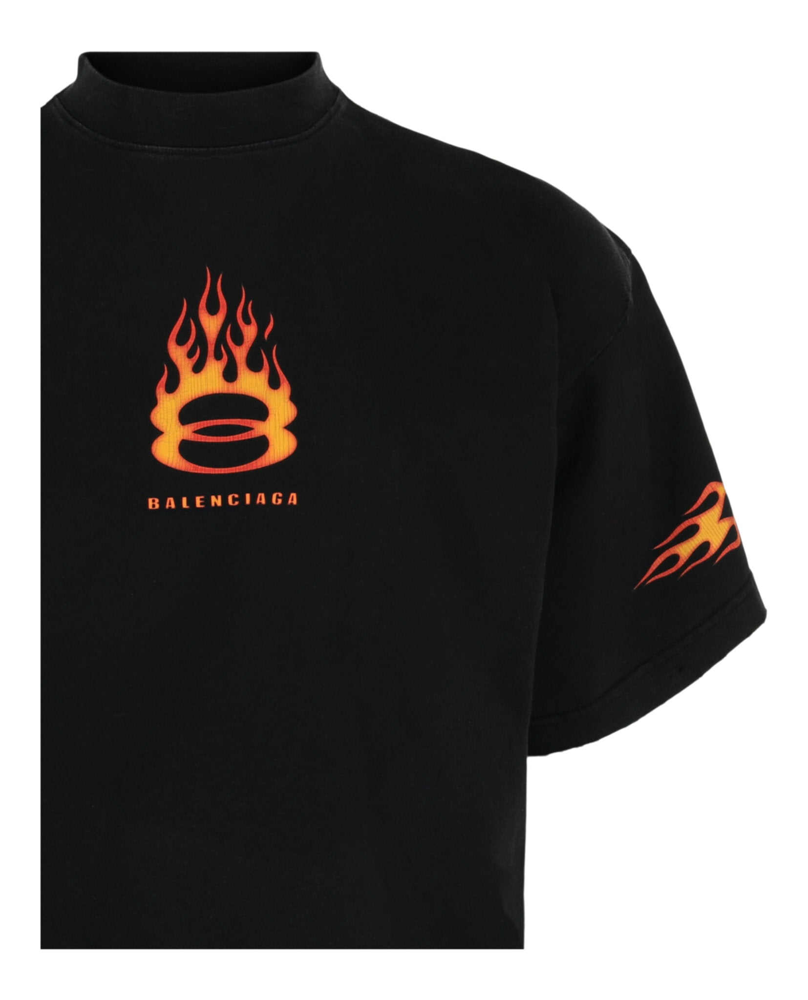 Balenciaga Balenciaga Mens Burning Unity Oversized T-Shirt