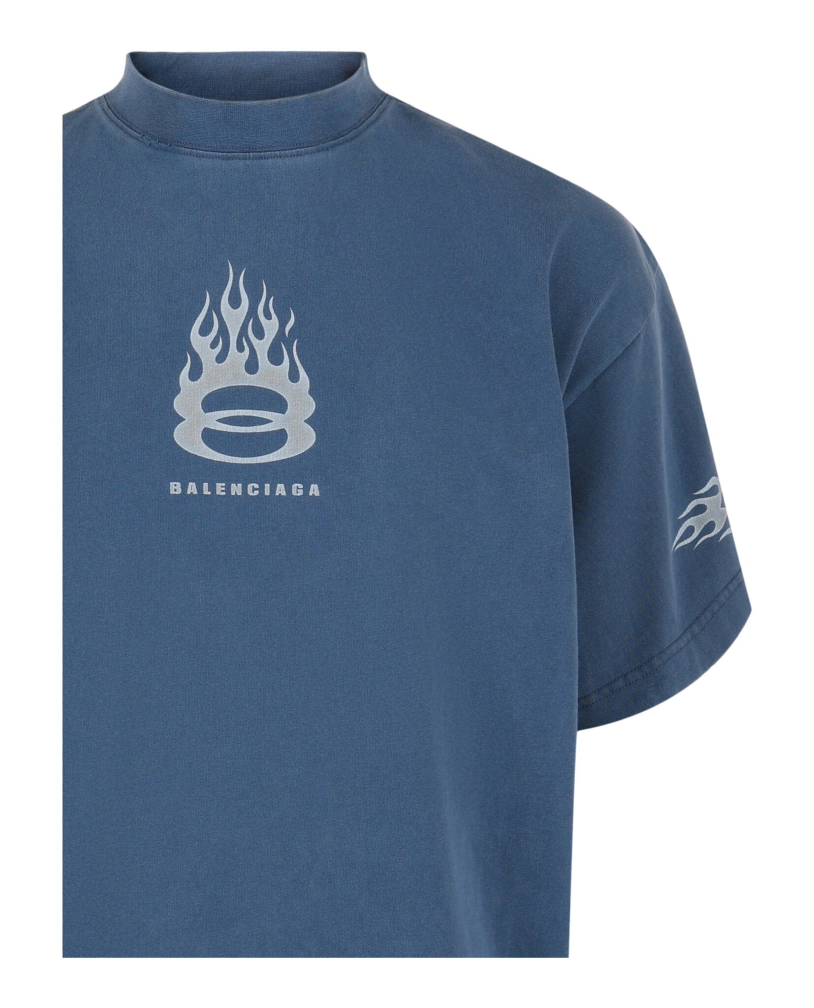 Balenciaga Balenciaga Mens Burning Unity Oversized T-Shirt
