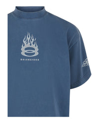 Balenciaga Balenciaga Mens Burning Unity Oversized T-Shirt