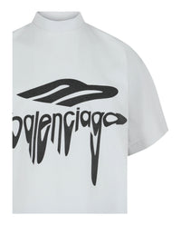 Balenciaga Mens 3B Liquified Vintage Oversized T-Shirt
