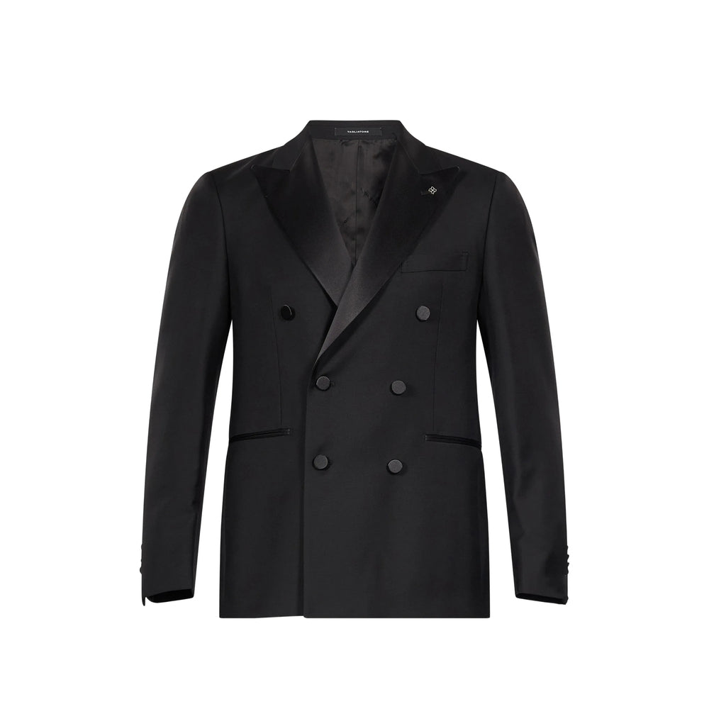 Tagliatore Black Suits - Double Breasted Suits Men